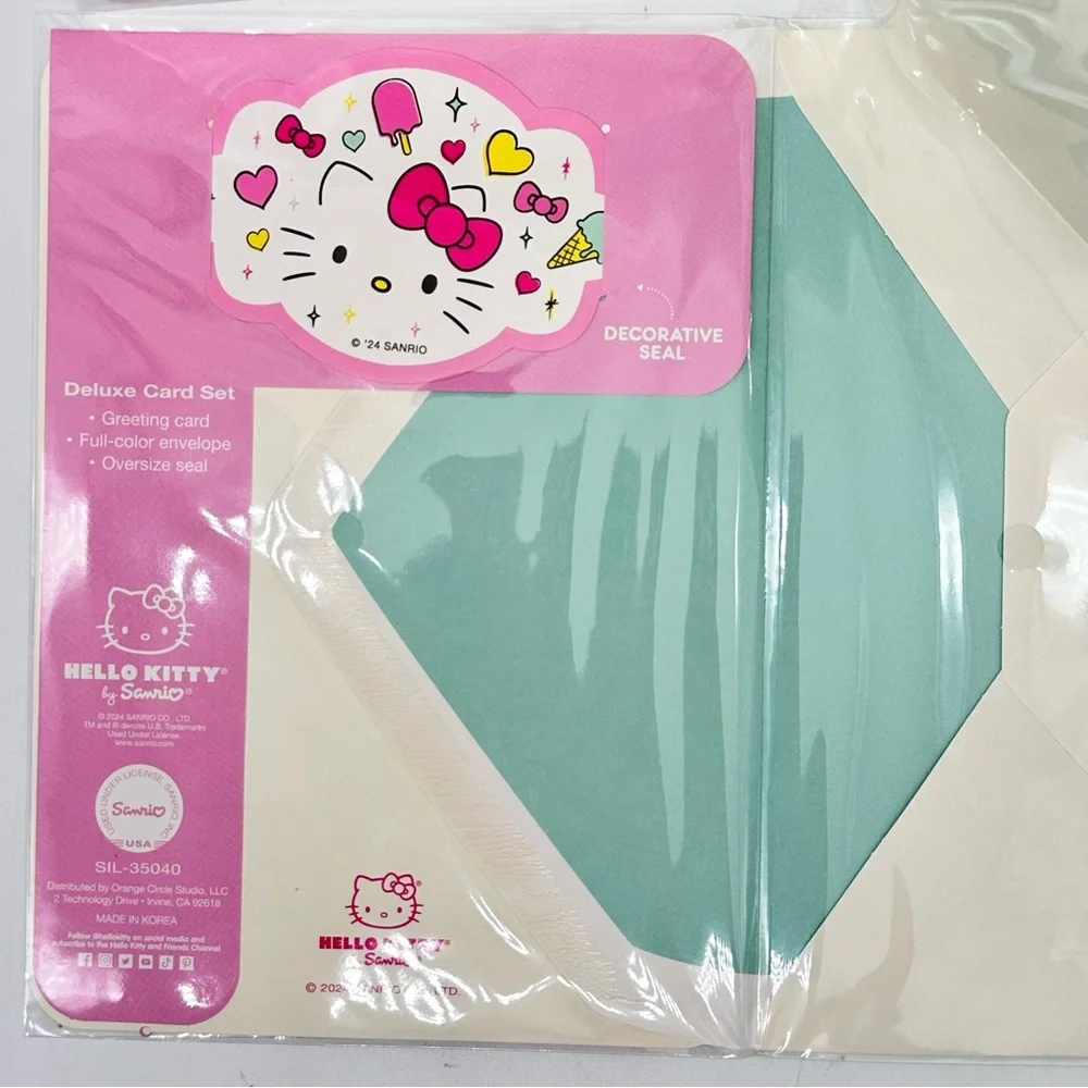 Sanrio Hello Kitty Birthday Wishes Card Set of 2 - Pink
